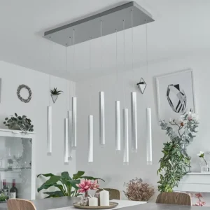 hofstein Suspension Freshwater LED Aluminium, 10 lumières* Lampes Modernes