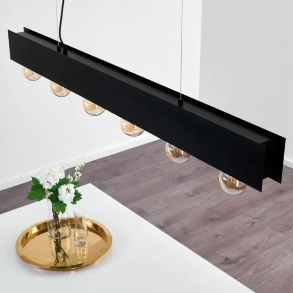 hofstein Suspension Fria Noir, 6 lumières* Lampes Modernes