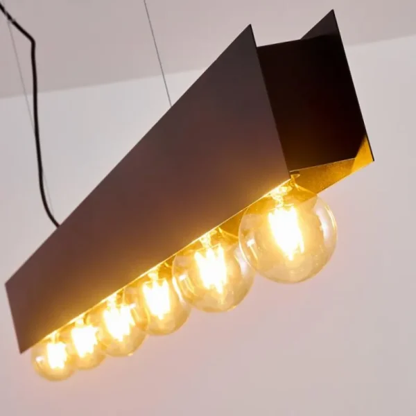 hofstein Suspension Fria Noir, 6 lumières* Lampes Modernes