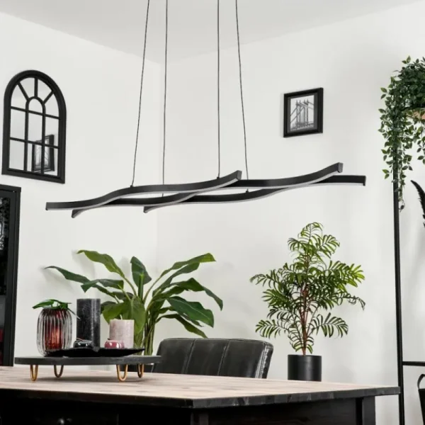 hofstein Suspension Fuliola LED Noir, 1 lumière* Lampes Modernes