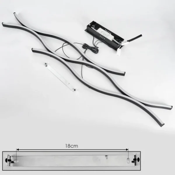 hofstein Suspension Fuliola LED Noir, 1 lumière* Lampes Modernes
