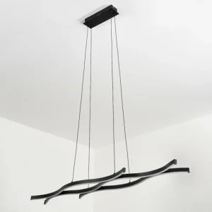 hofstein Suspension Fuliola LED Noir, 1 lumière* Lampes Modernes