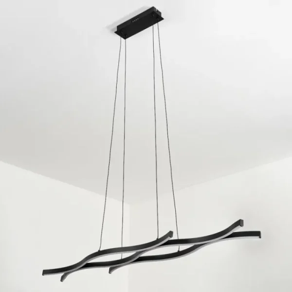 hofstein Suspension Fuliola LED Noir, 1 lumière* Lampes Modernes