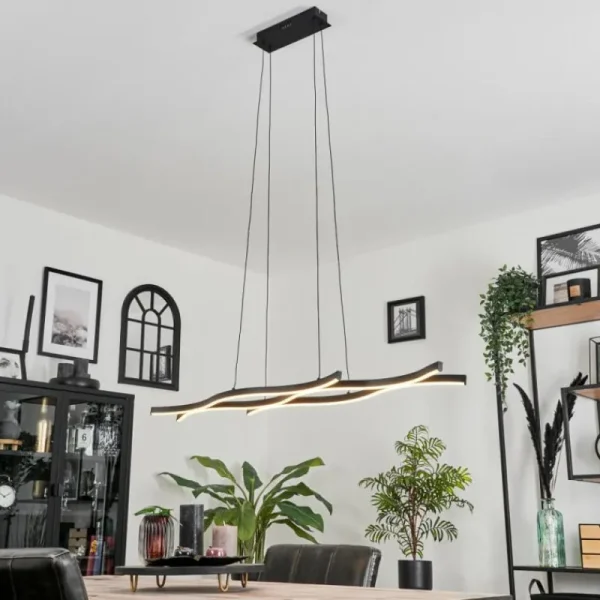 hofstein Suspension Fuliola LED Noir, 1 lumière* Lampes Modernes