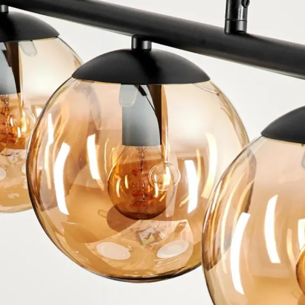 hofstein Suspension Gastor Ambre, 3 lumières* Lampes En Verre