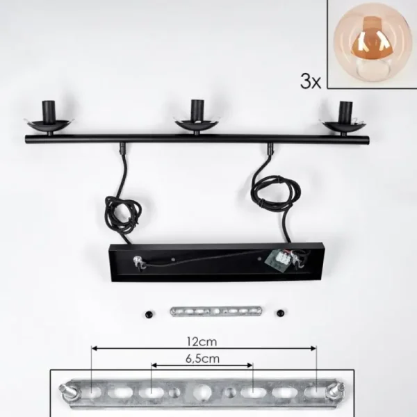 hofstein Suspension Gastor Ambre, 3 lumières* Lampes En Verre