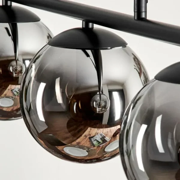 hofstein Suspension Gastor Fumé, 5 lumières* Lampes Modernes