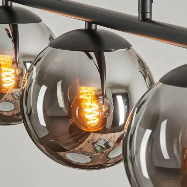 hofstein Suspension Gastor Fumé, 5 lumières* Lampes Modernes