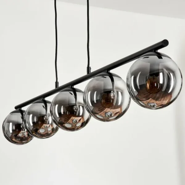 hofstein Suspension Gastor Fumé, 5 lumières* Lampes Modernes
