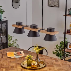 hofstein Suspension Gatangachi Noir, 3 lumières* Lampes Modernes