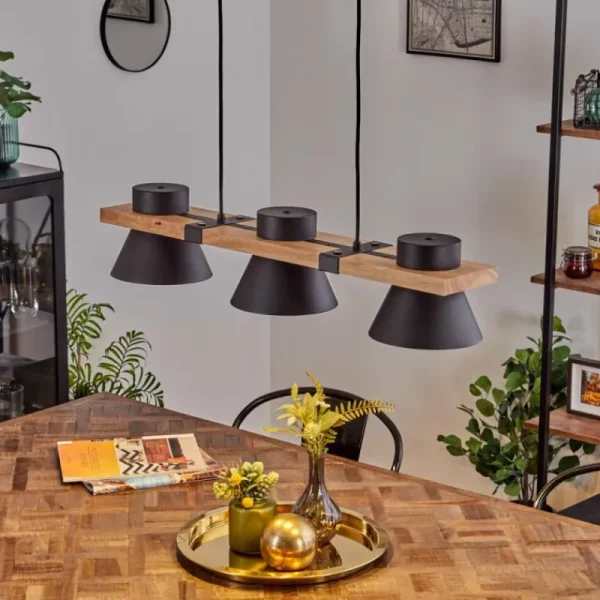 hofstein Suspension Gatangachi Noir, 3 lumières* Lampes Modernes