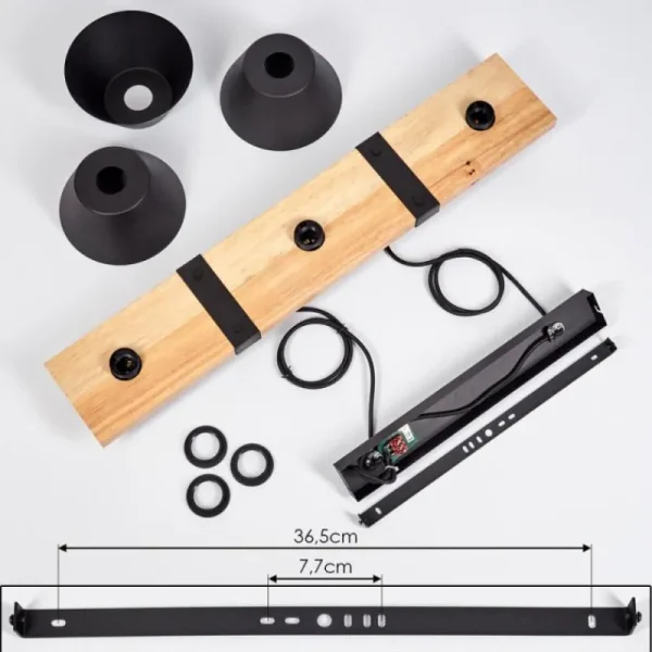 hofstein Suspension Gatangachi Noir, 3 lumières* Lampes Modernes