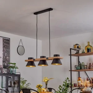 hofstein Suspension Gatangachi Noir, 3 lumières* Lampes Modernes