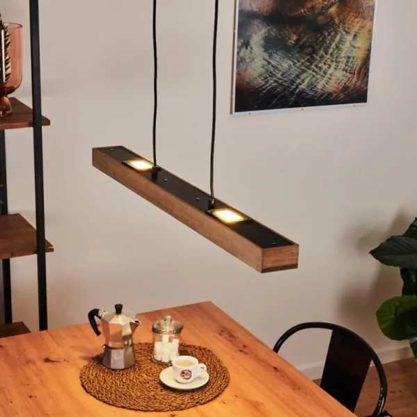 hofstein Suspension Giresta LED Noir, 6 lumières* Lampes En Verre