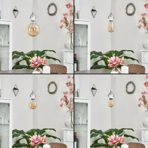 hofstein Suspension Girouxville Chrome, Blanc, 1 lumière* Lampes Modernes