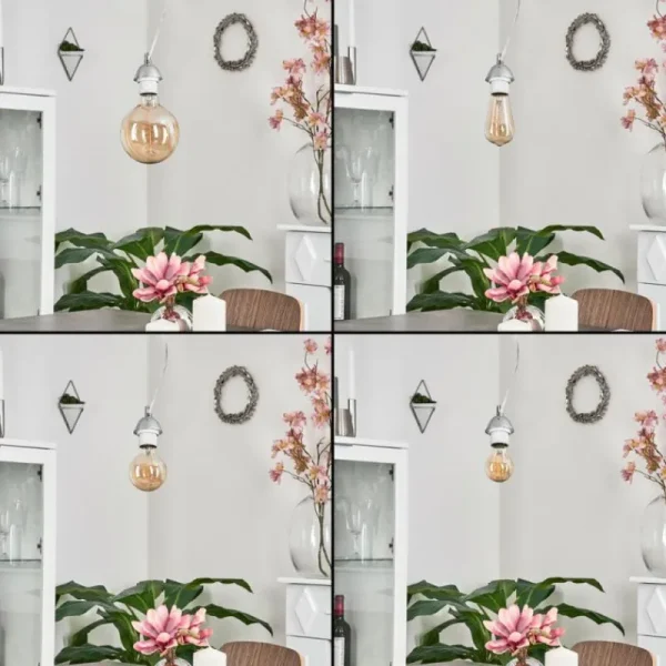 hofstein Suspension Girouxville Chrome, Blanc, 1 lumière* Lampes Modernes