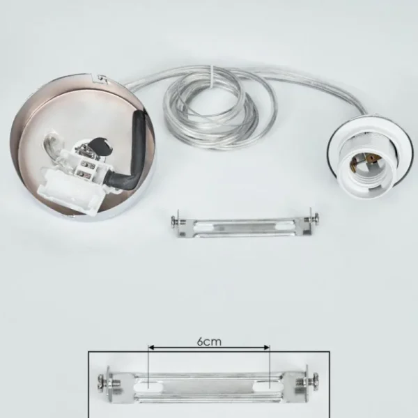 hofstein Suspension Girouxville Chrome, Blanc, 1 lumière* Lampes Modernes