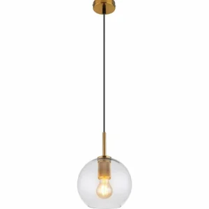 Luminaires Globo Lighting Suspension Globo ADARA Laiton, 1 lumière* Lampes En Verre