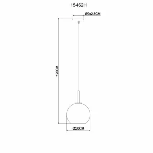 Luminaires Globo Lighting Suspension Globo ADARA Laiton, 1 lumière* Lampes En Verre