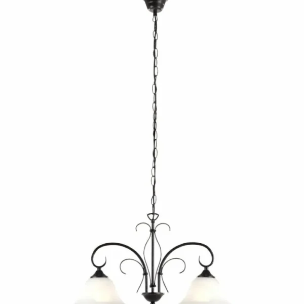 Luminaires Globo Lighting Suspension Globo ARIES Rouille, 2 lumières* Lampes En Verre