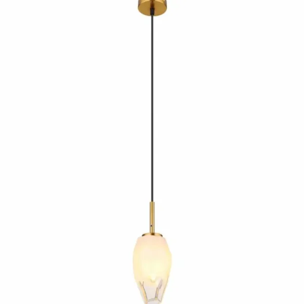 Luminaires Globo Lighting Suspension Globo BARCLEY Laiton, 1 lumière* Lampes En Verre