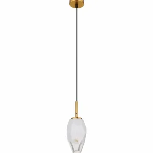 Luminaires Globo Lighting Suspension Globo BARCLEY Laiton, 1 lumière* Lampes En Verre