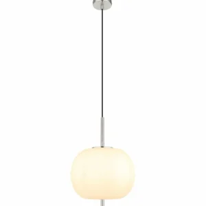 Luminaires Globo Lighting Suspension Globo BLACKY Nickel mat, 1 lumière* Lampes En Verre