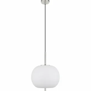 Luminaires Globo Lighting Suspension Globo BLACKY Nickel mat, 1 lumière* Lampes En Verre