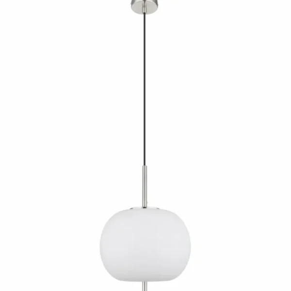 Luminaires Globo Lighting Suspension Globo BLACKY Nickel mat, 1 lumière* Lampes En Verre