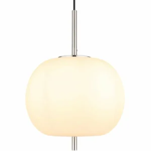 Luminaires Globo Lighting Suspension Globo BLACKY Nickel mat, 1 lumière* Lampes En Verre