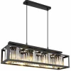 Luminaires Globo Lighting Suspension Globo MATHILDE Noir, 4 lumières* Lampes En Verre