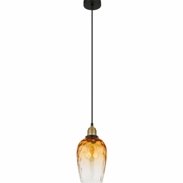 Luminaires Globo Lighting Suspension Globo SALVY Noir, 1 lumière* Lampes En Verre