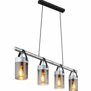 Luminaires Globo Lighting Suspension Globo VITUS, 4 lumières* Lampes En Verre