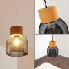 hofstein Suspension Grongroft Brun, Noir, 1 lumière* Lampes Modernes