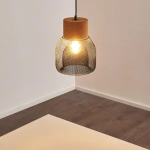hofstein Suspension Grongroft Brun, Noir, 1 lumière* Lampes Modernes