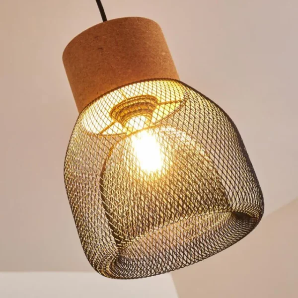 hofstein Suspension Grongroft Brun, Noir, 1 lumière* Lampes Modernes