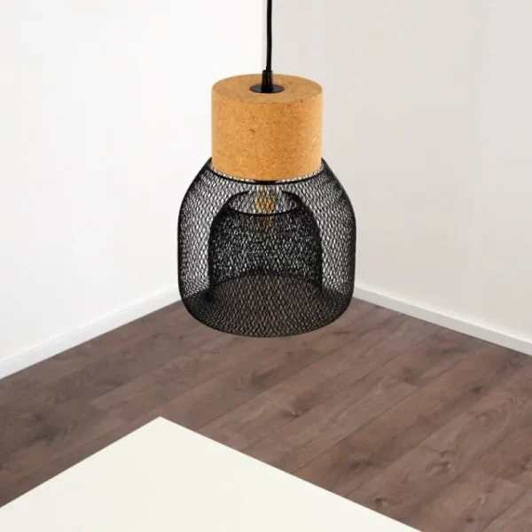 hofstein Suspension Grongroft Brun, Noir, 1 lumière* Lampes Modernes