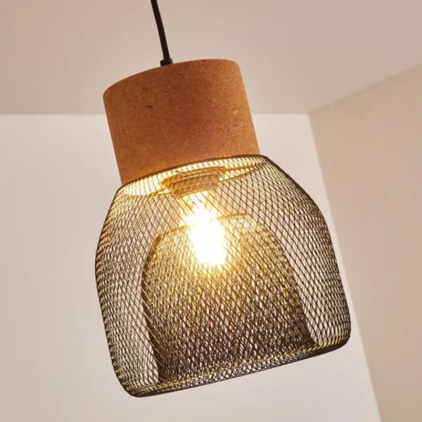 hofstein Suspension Grongroft Brun, Noir, 1 lumière* Lampes Modernes