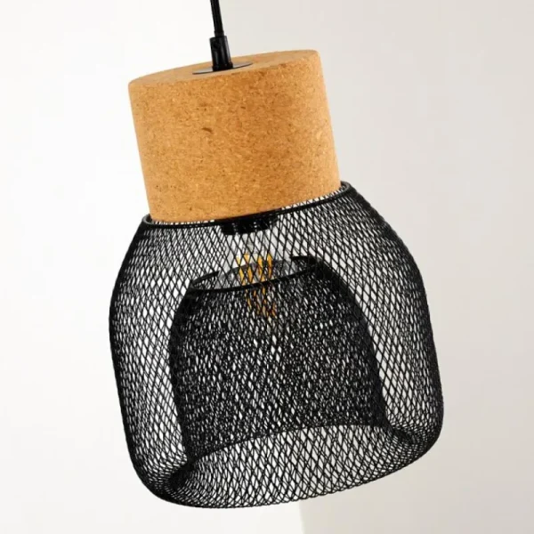 hofstein Suspension Grongroft Brun, Noir, 1 lumière* Lampes Modernes