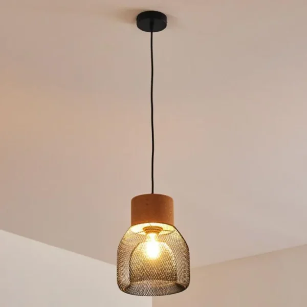 hofstein Suspension Grongroft Brun, Noir, 1 lumière* Lampes Modernes