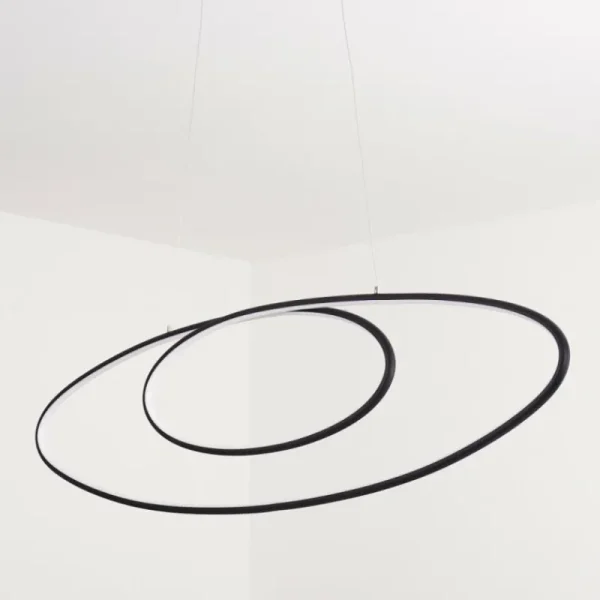 hofstein Suspension Harpeth LED Noir, 1 lumière* Lampes Modernes