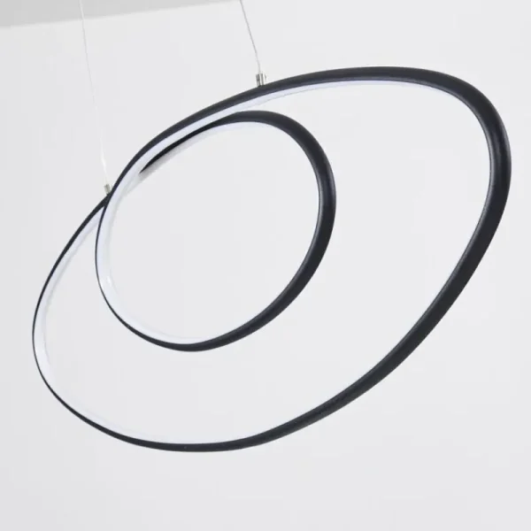 hofstein Suspension Harpeth LED Noir, 1 lumière* Lampes Modernes