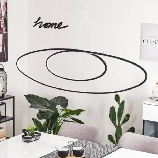 hofstein Suspension Harpeth LED Noir, 1 lumière* Lampes Modernes