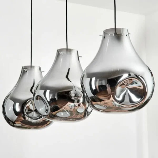 hofstein Suspension Herisau Noir, 3 lumières* Lampes En Verre