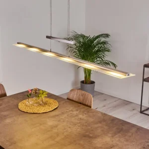 hofstein Suspension Hogana LED Nickel mat, 1 lumière* Lampes En Verre