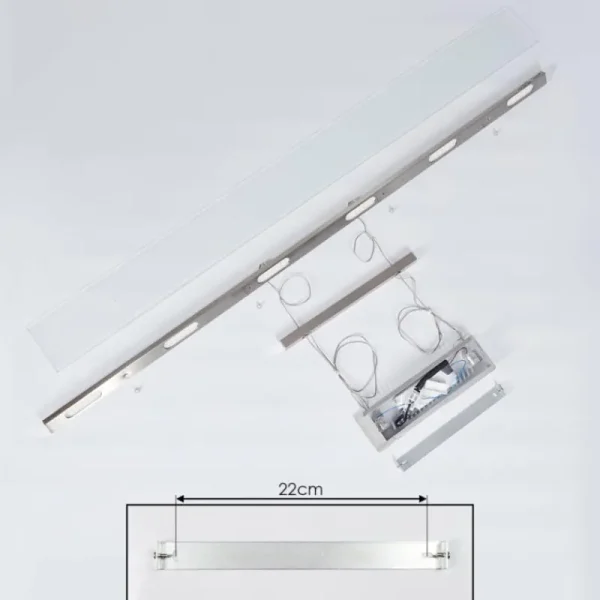 hofstein Suspension Hogana LED Nickel mat, 1 lumière* Lampes En Verre