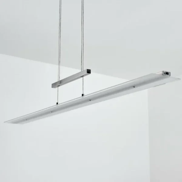 hofstein Suspension Hogana LED Nickel mat, 1 lumière* Lampes En Verre
