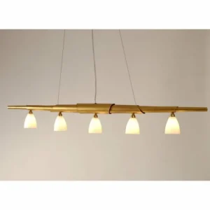 Luminaires Holländer Suspension Holländer INNOVAZIONE Or, 5 lumières* Lampes En Verre