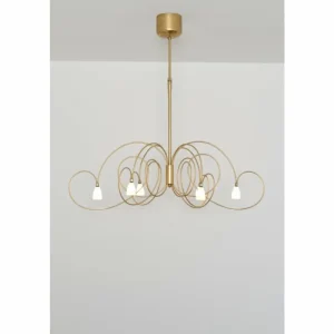 Luminaires Holländer Suspension Holländer ROSASPINA OVAL Or, 6 lumières* Lampes En Verre