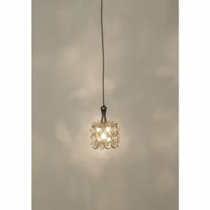 Luminaires Holländer Suspension Holländer RUND Argenté, 1 lumière* Lampes En Verre